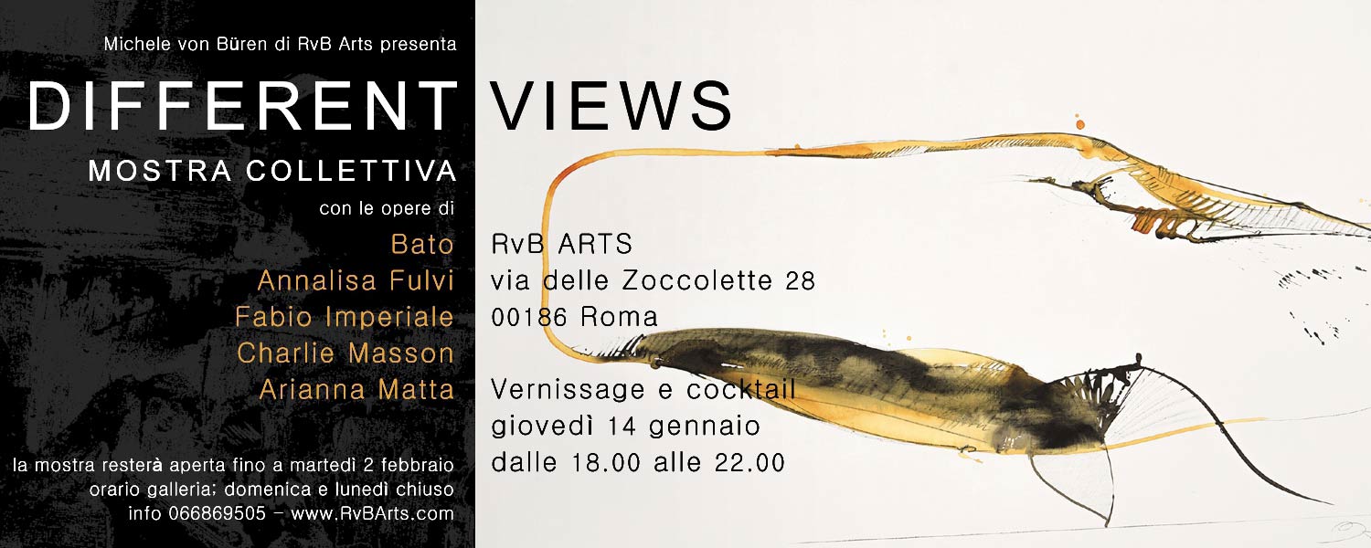 Invito DIFFERENT-VIEWS Vernissage-14-gennaio RvB-ARTS light