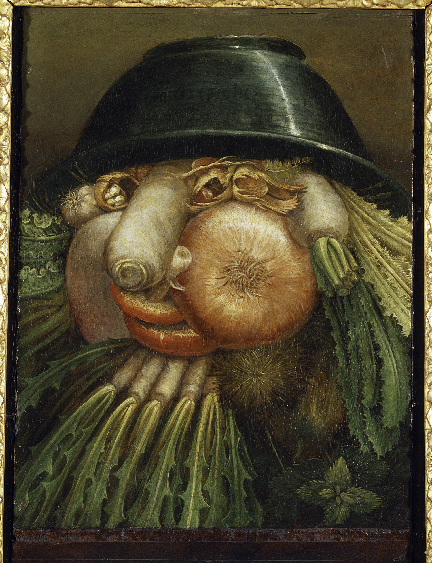 Giuseppe Arcimboldo L’Ortolano (Priapo) / Ciotola di ve r dure 1590-1593 circa Olio su tavola, 35,8x24,2 cm Cremona, Museo Civico “Ala Ponzone” 